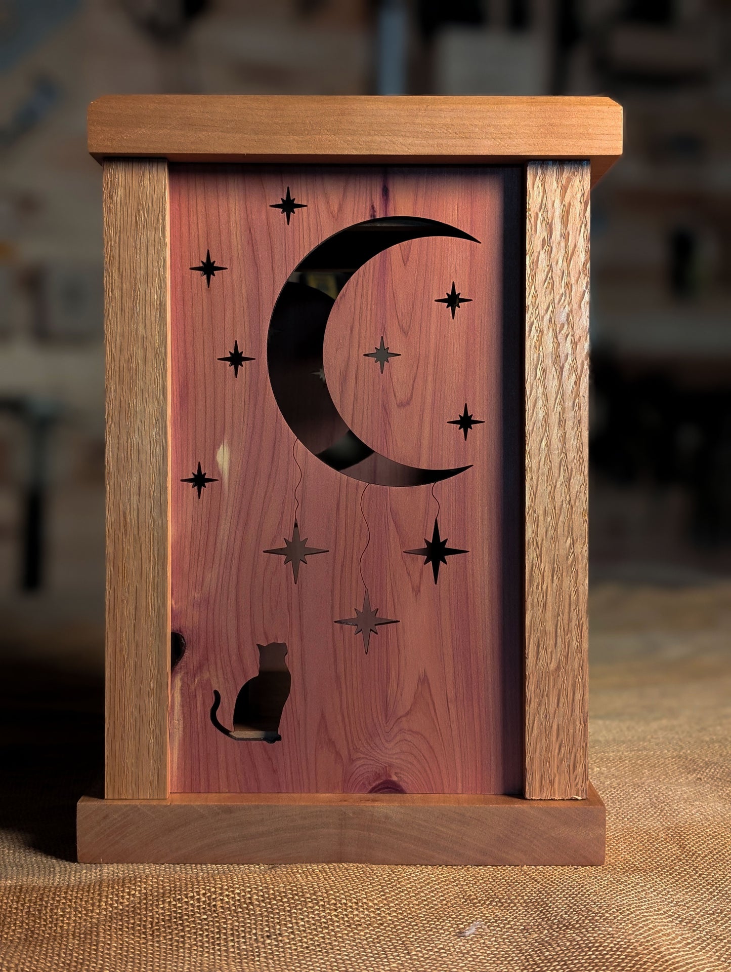 Cat and Moon Luminary