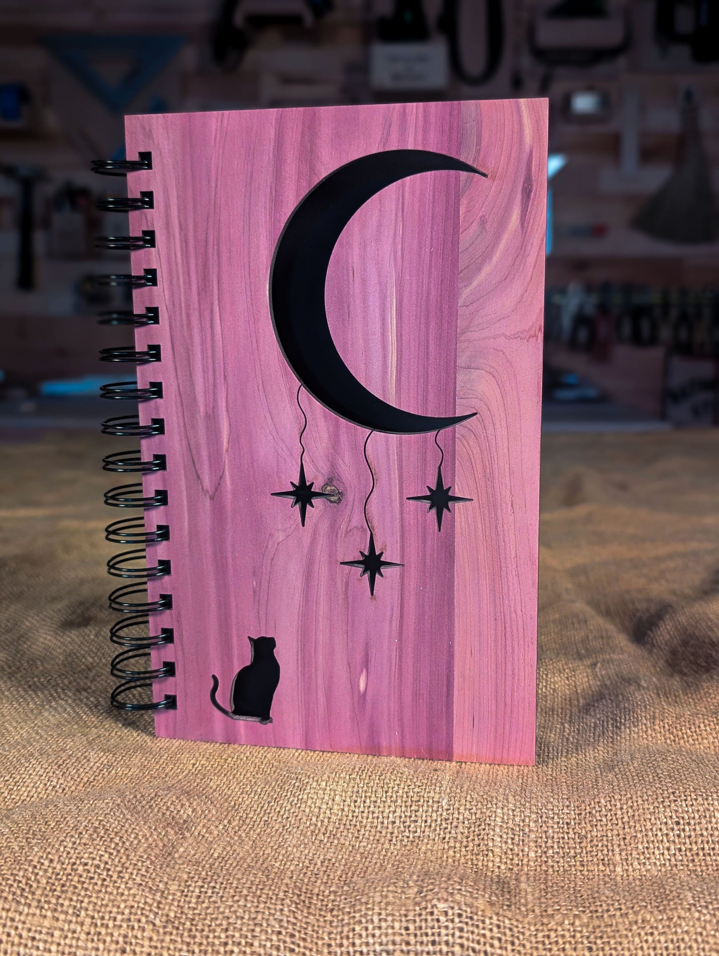 Cat and Moon Notebook