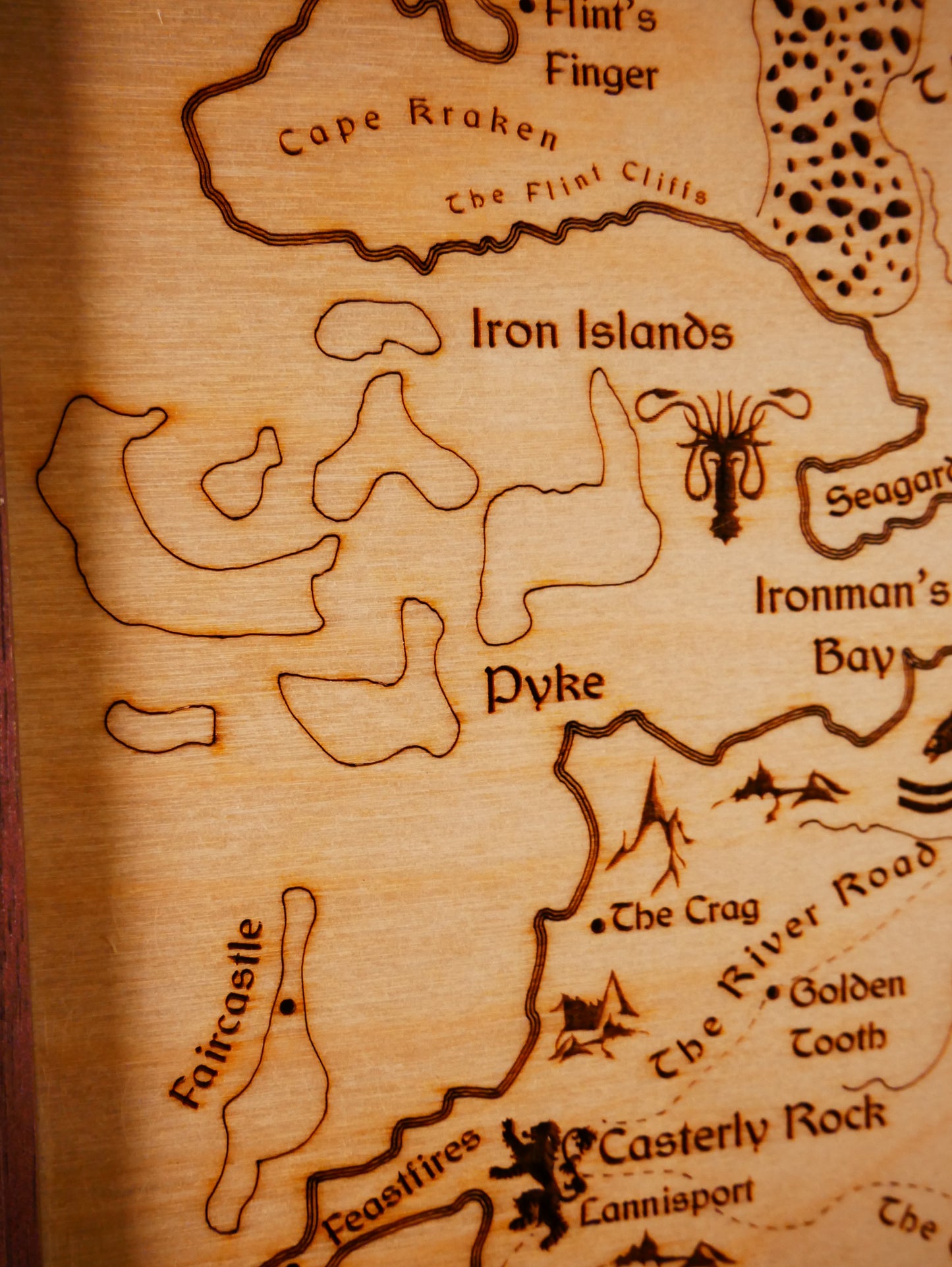 Engraved Map of Westeros