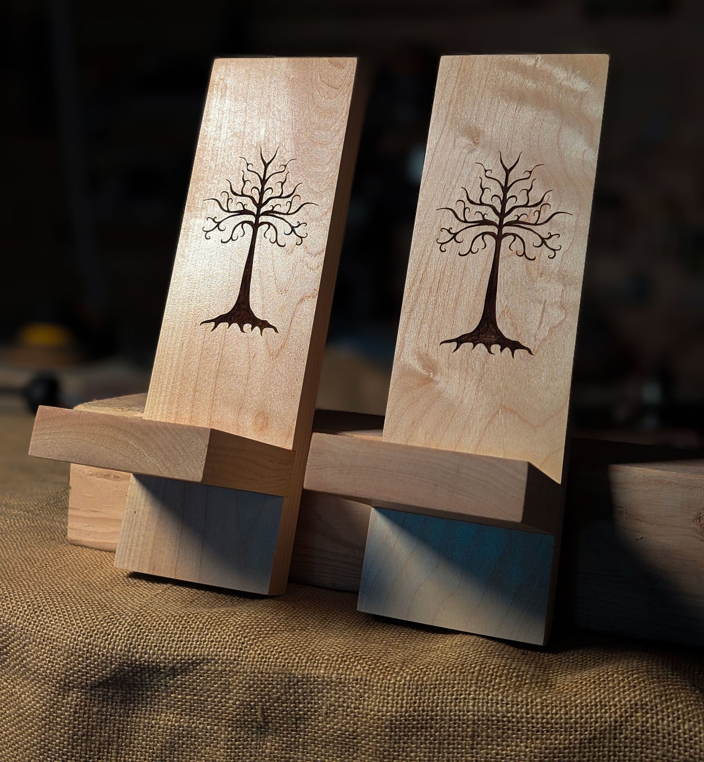White Tree Wall Shelf