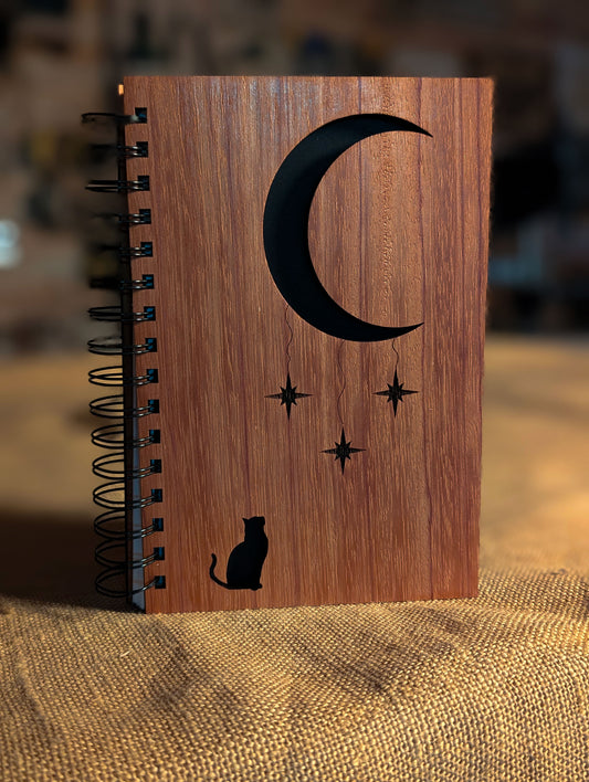 Cat and Moon Notebook