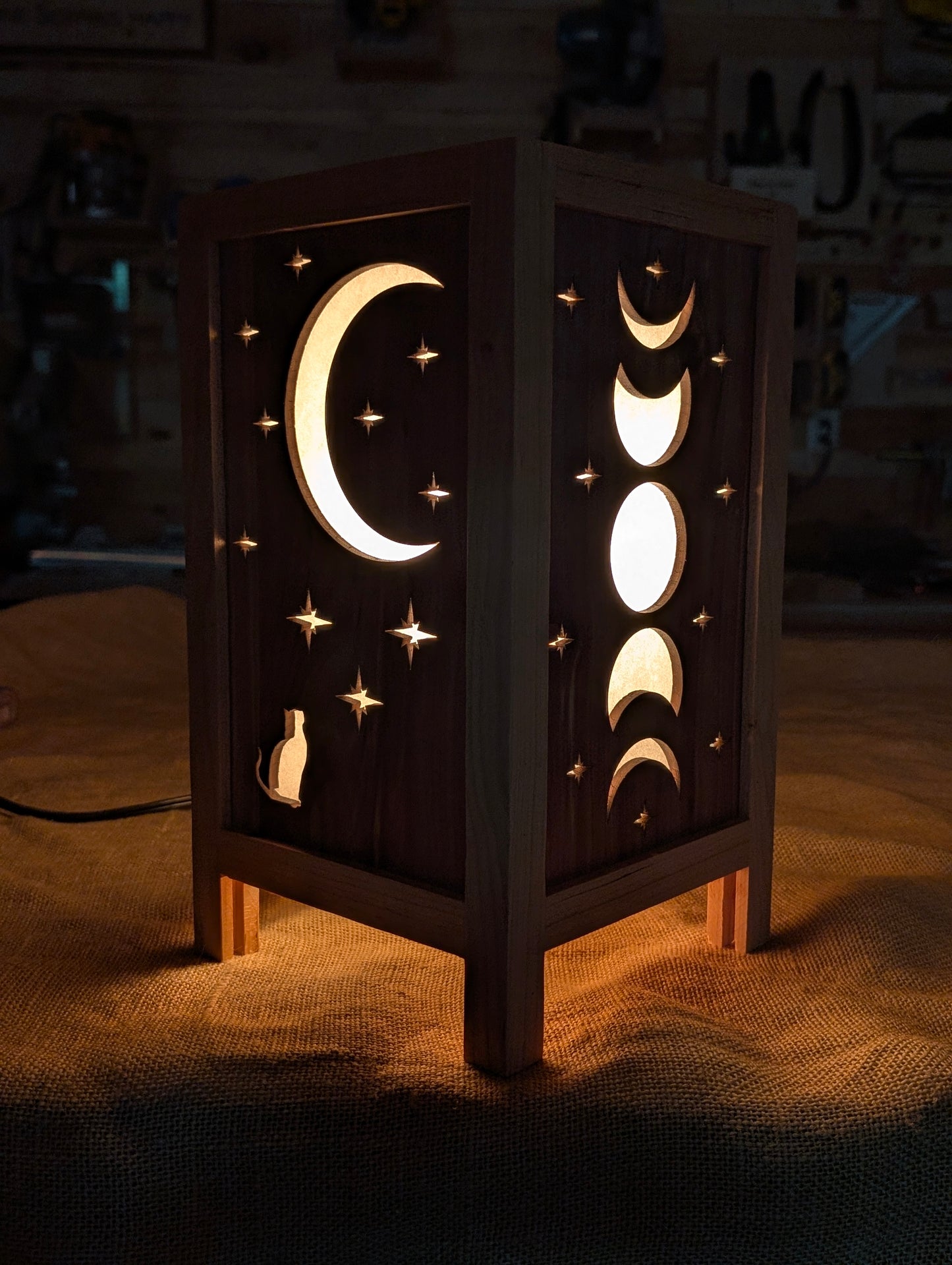 Cat and Moon Lamp