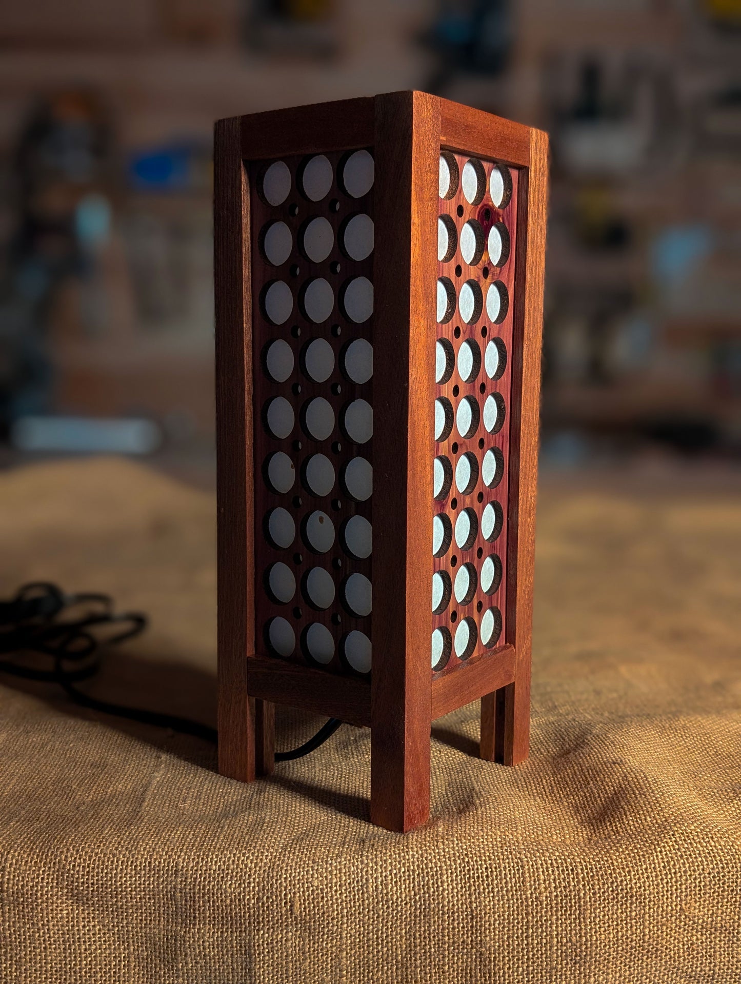 Skinny Circle Lamp
