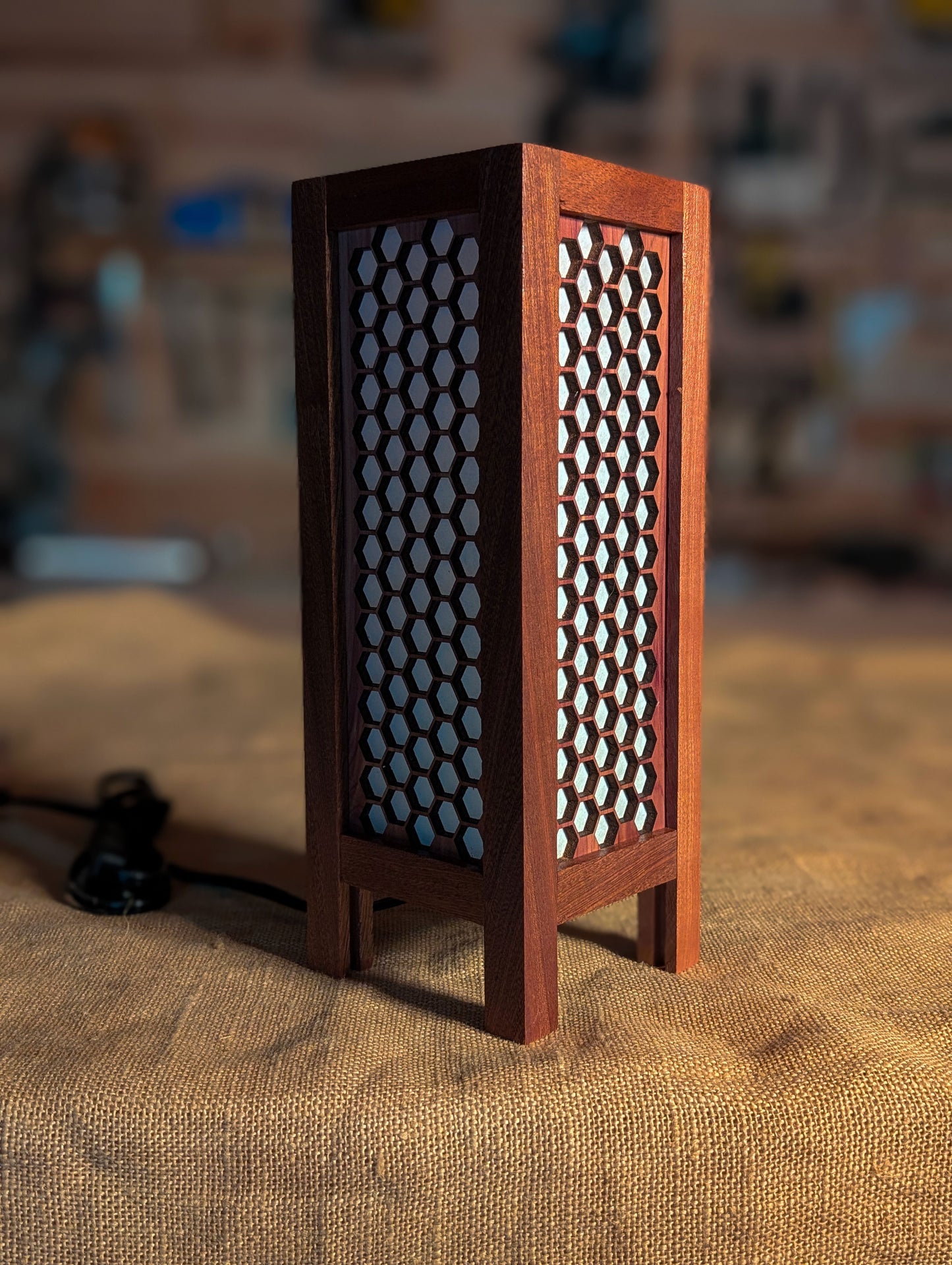Skinny Hexagon Lamp