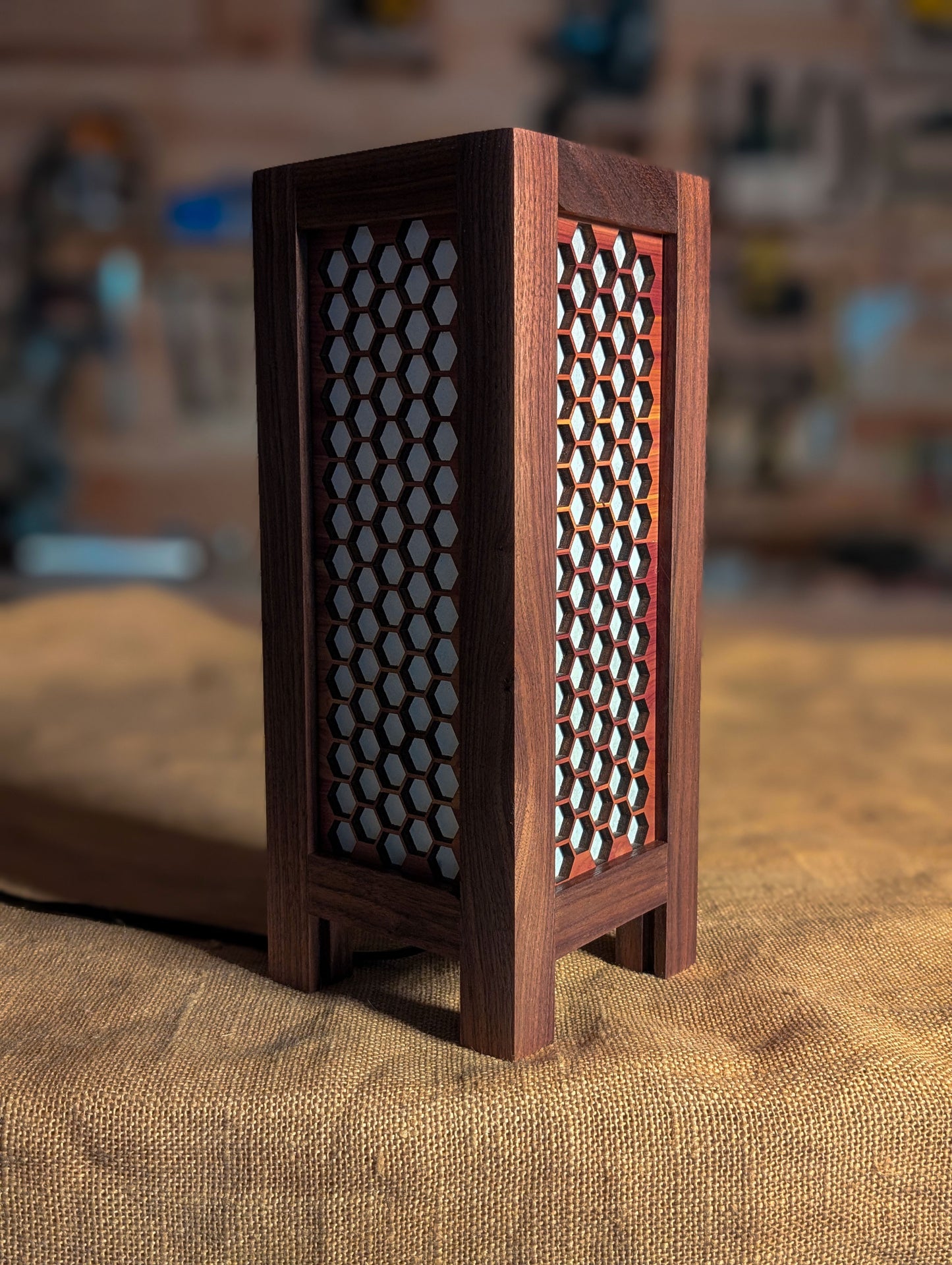 Skinny Hexagon Lamp