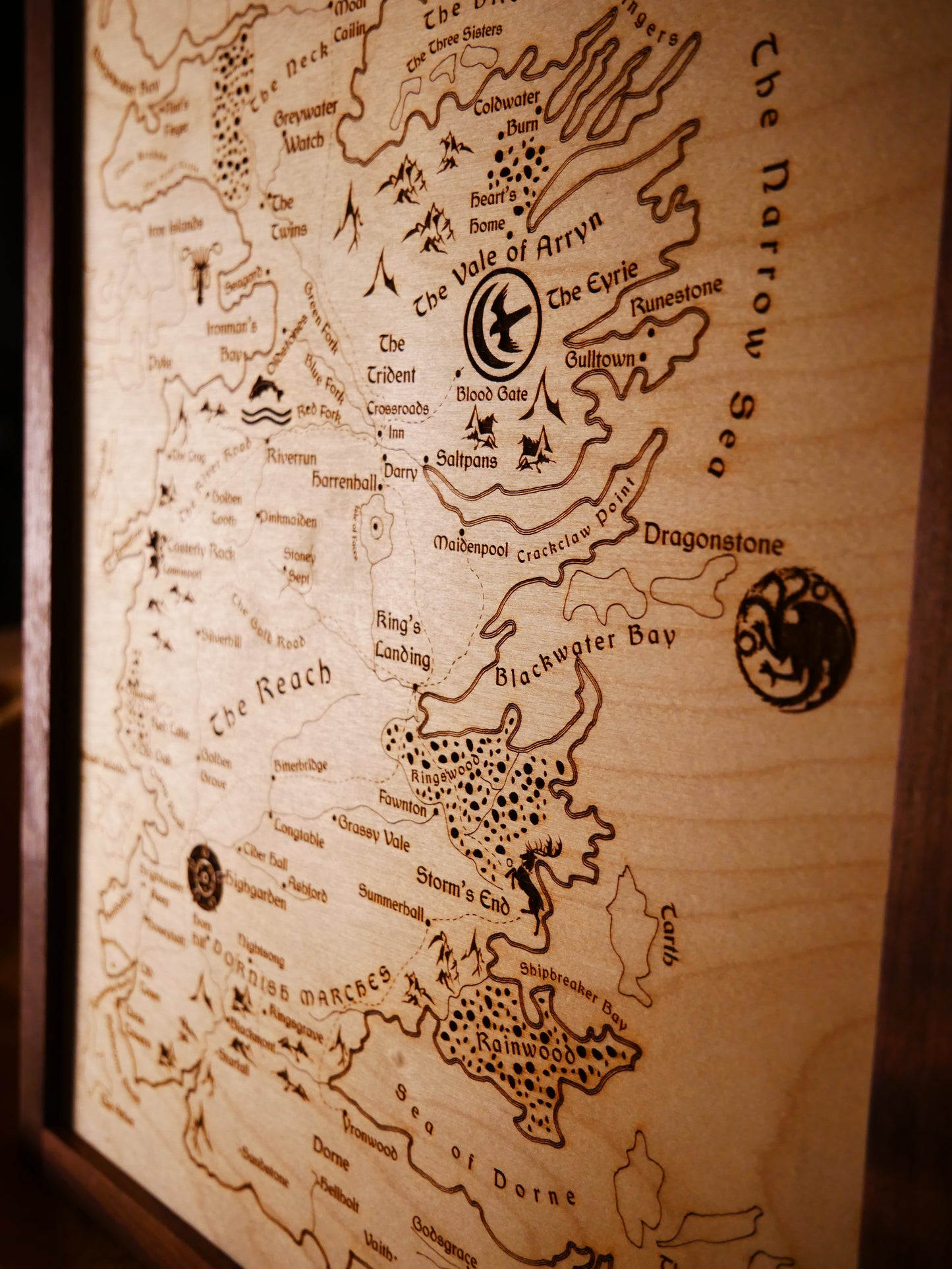 Engraved Map of Westeros