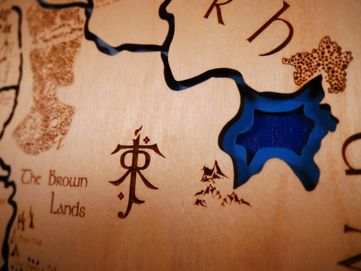 Topographical Map of Middle Earth