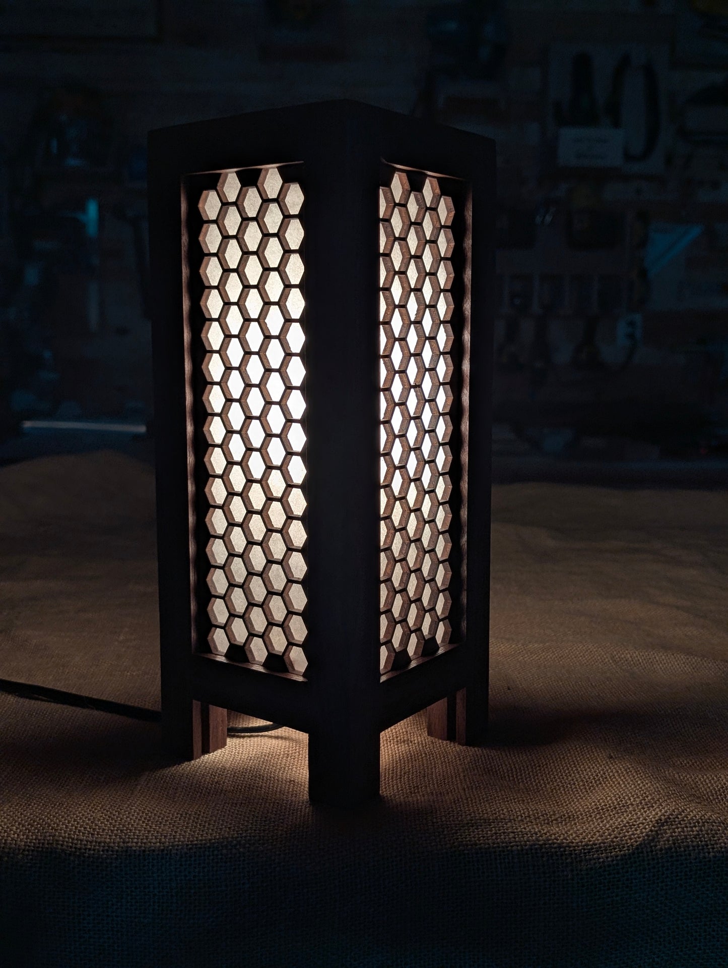 Skinny Hexagon Lamp