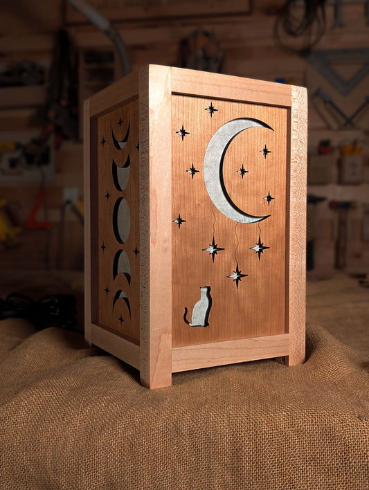 Cat and Moon Lamp