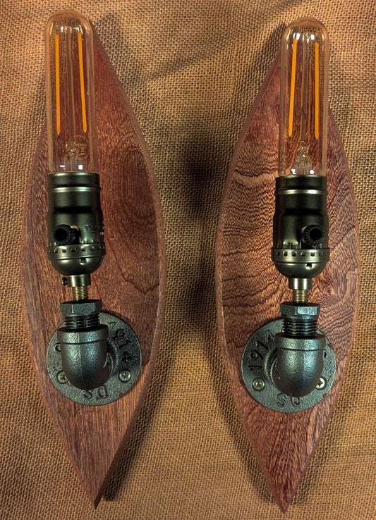 Sapele Sconce