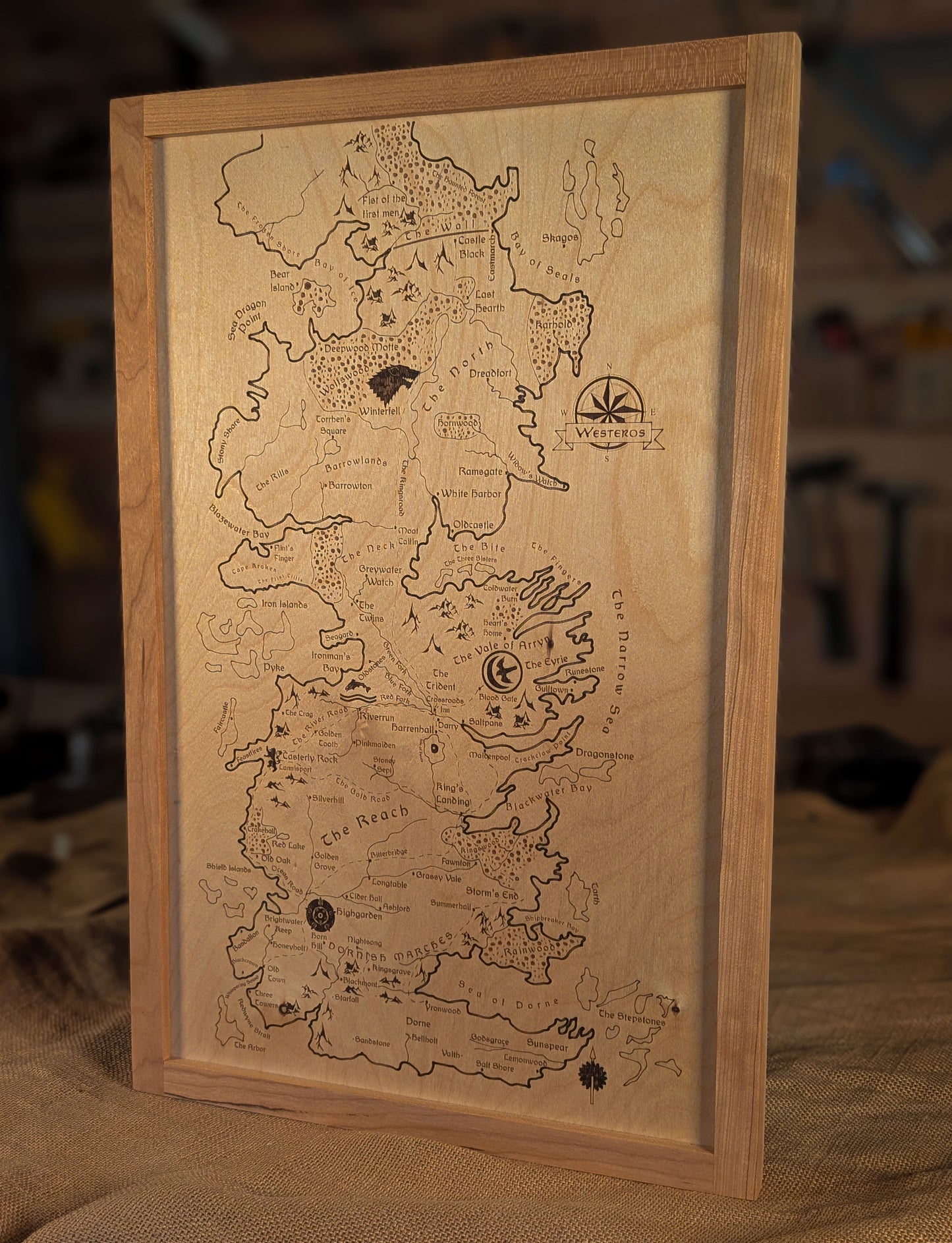 Engraved Map of Westeros