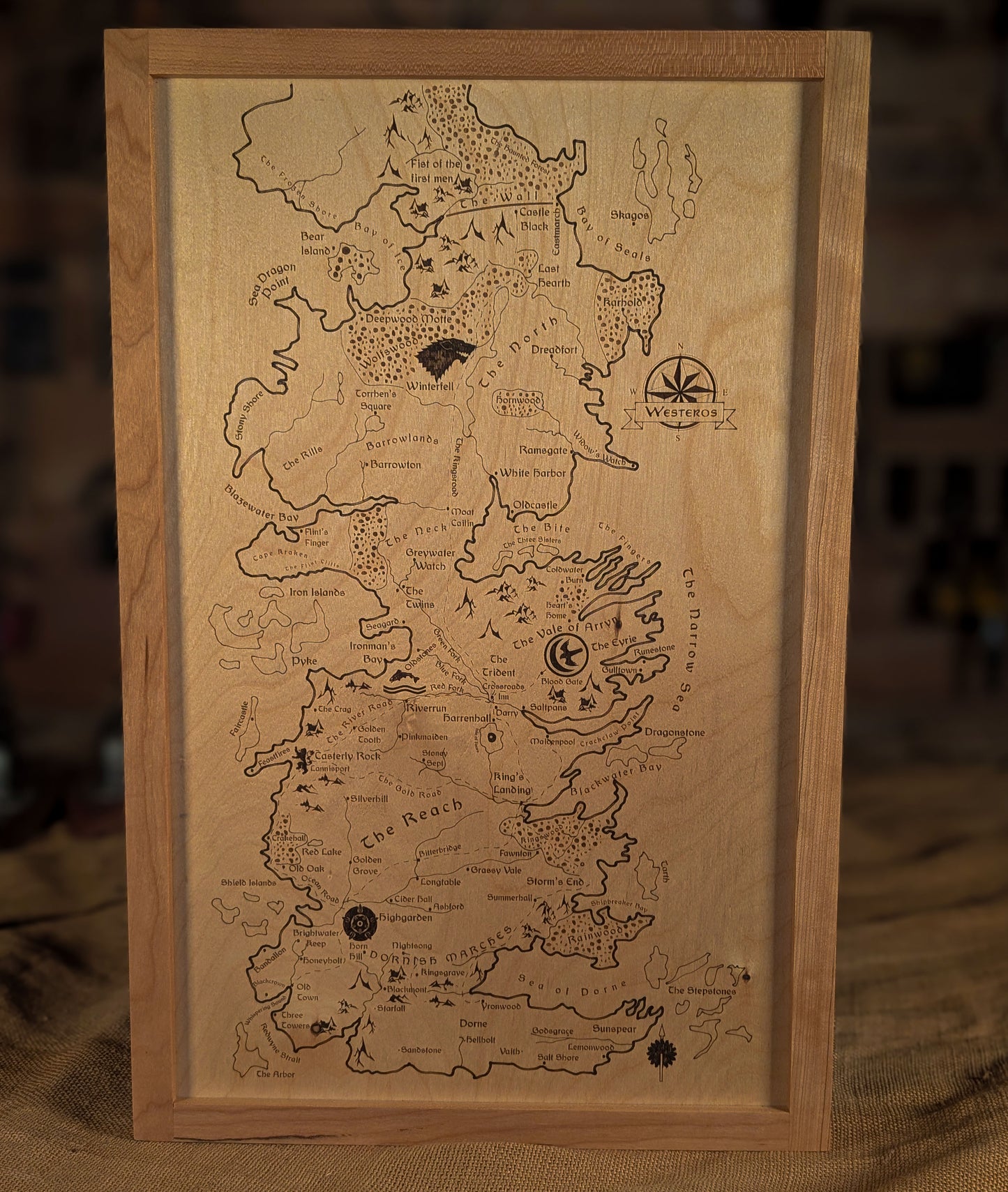 Engraved Map of Westeros