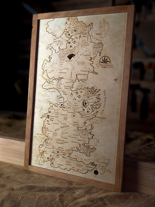 Engraved Map of Westeros